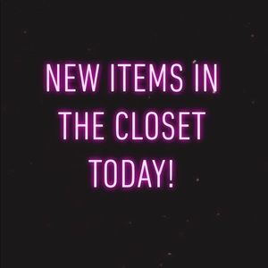 Uploading new items in my closet!